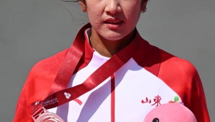 图集|十五运赛艇女子单人双桨决赛，鲁诗雨获银牌