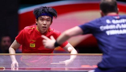 男乒主力皆进单打8强 女单1/4决赛将演“中日对决”