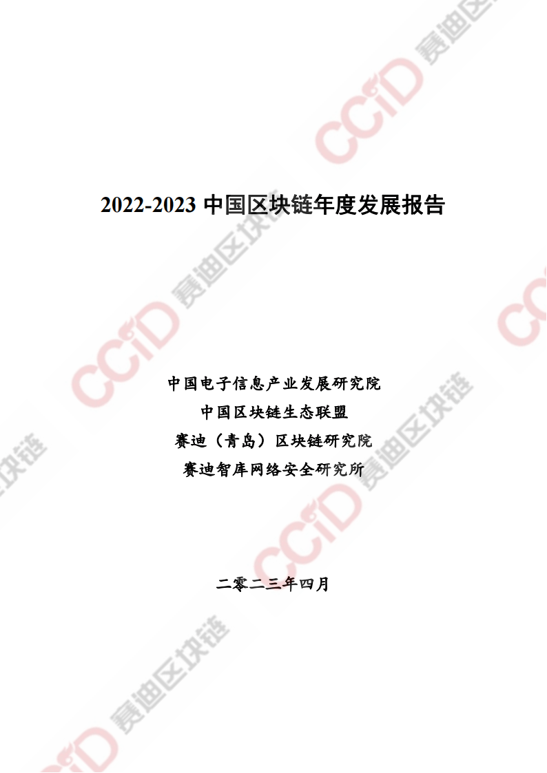 2022-2023中国区块链发展年度报告