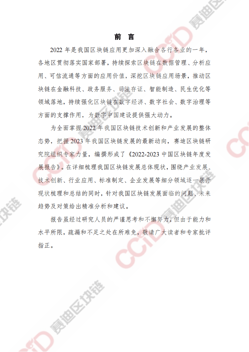 2022-2023中国区块链发展年度报告
